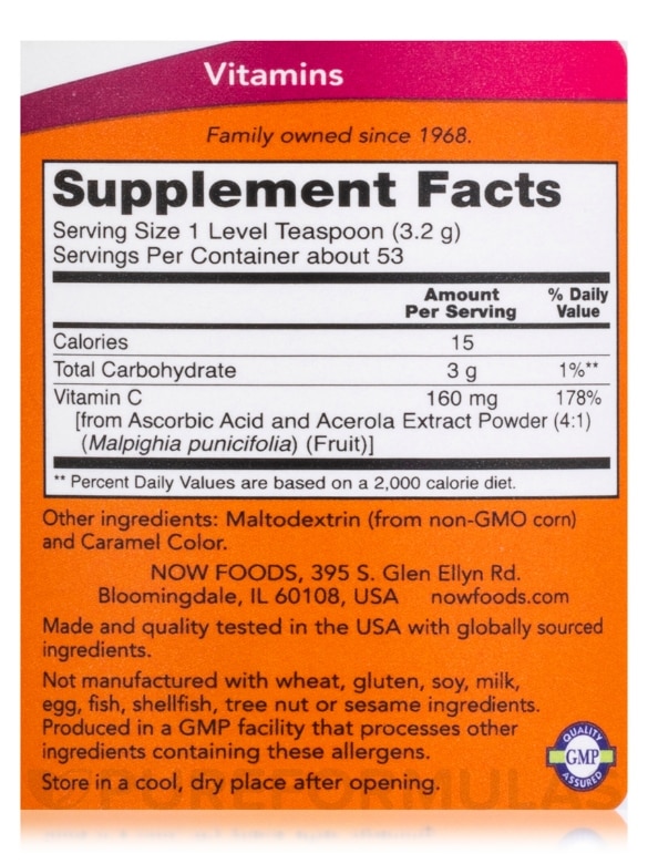 Acerola Powder 4:1 Extract Powder - 6 oz (170 Grams) - Alternate View 3