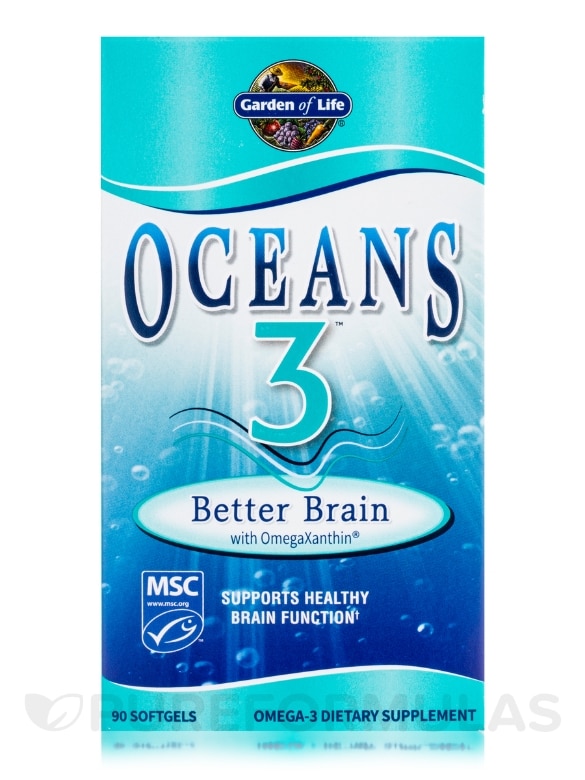 Oceans 3™ - Better Brain - 90 Softgels - Alternate View 3