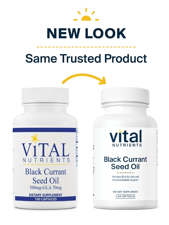 Black Currant Seed Oil 535 mg - GLA 70 mg - 100 Capsules - Alternate View 1