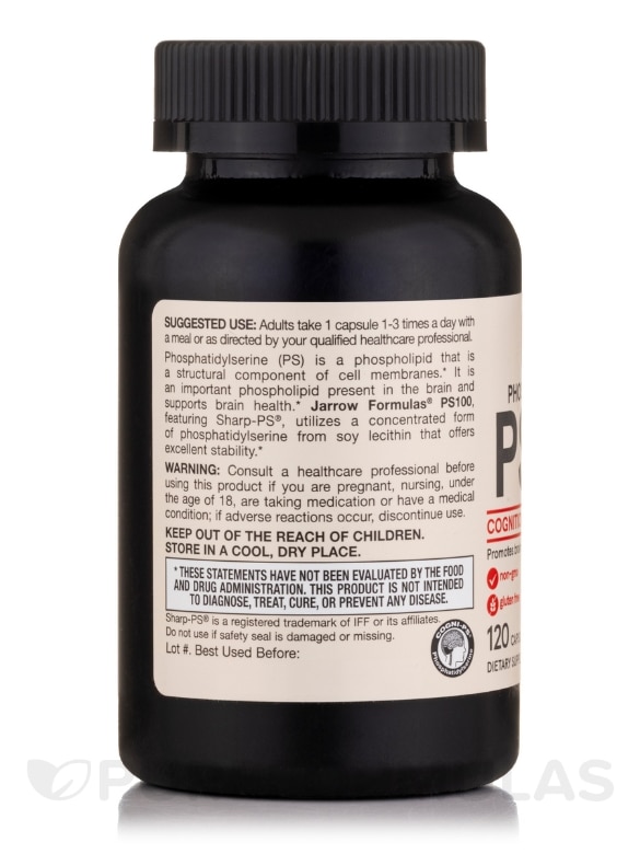 PS 100 mg - 120 Capsules - Alternate View 2