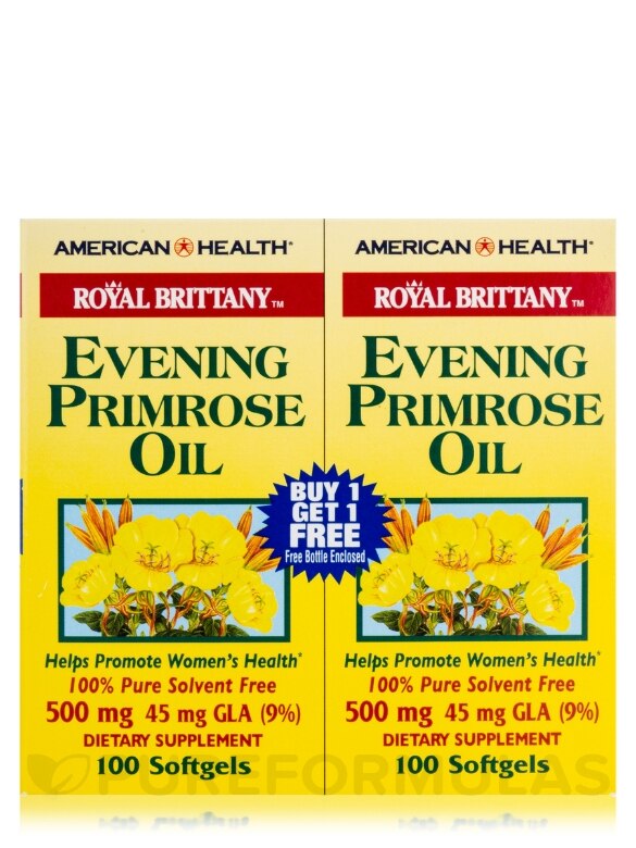 Royal Brittany™ Evening Primrose Oil 500 mg - 100 + 100 Free Softgels - Alternate View 3