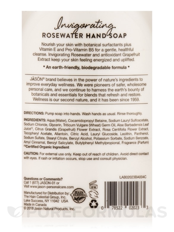 Invigorating Rosewater Hand Soap - 16 fl. oz (473 ml) - Alternate View 2