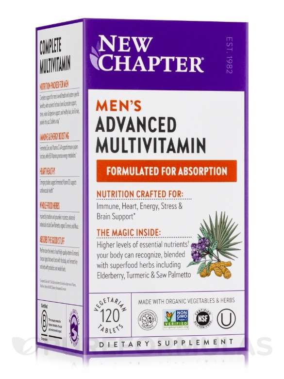 Men's Advanced Multivitamin (formerly Every Man Multivitamin) - 120 Vegetarian Tablets