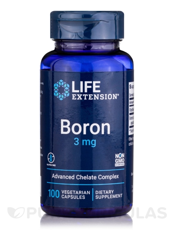 Boron 3 mg - 100 Vegetarian Capsules