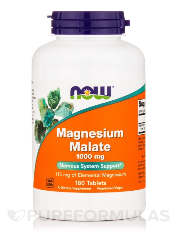 Magnesium Malate 1000 mg - 180 Tablets