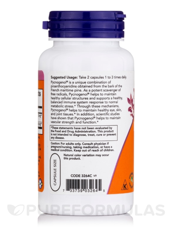 Pycnogenol® 30 mg - 60 Veg Capsules - Alternate View 2