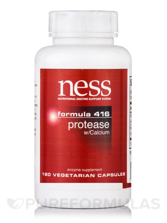 Protease with Calcium (Formula 416) - 180 Vegetarian Capsules