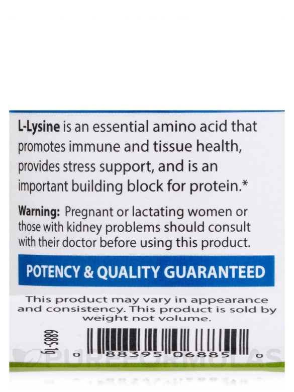 L-Lysine Amino Acid Powder - 3.53 oz (100 Grams) - Alternate View 4