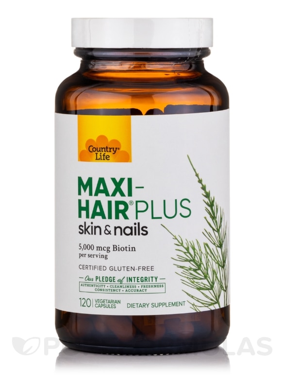 Maxi-Hair® Plus Biotin - 120 Vegetarian Capsules