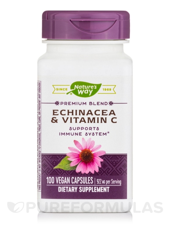 Echinacea and Vitamin C - 100 Capsules