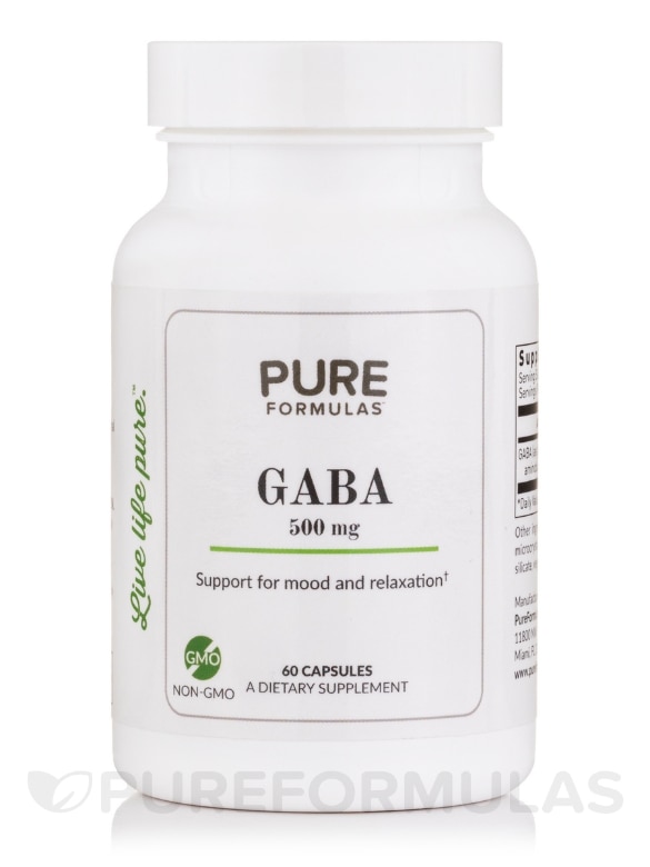 GABA 500 mg - 60 Capsules