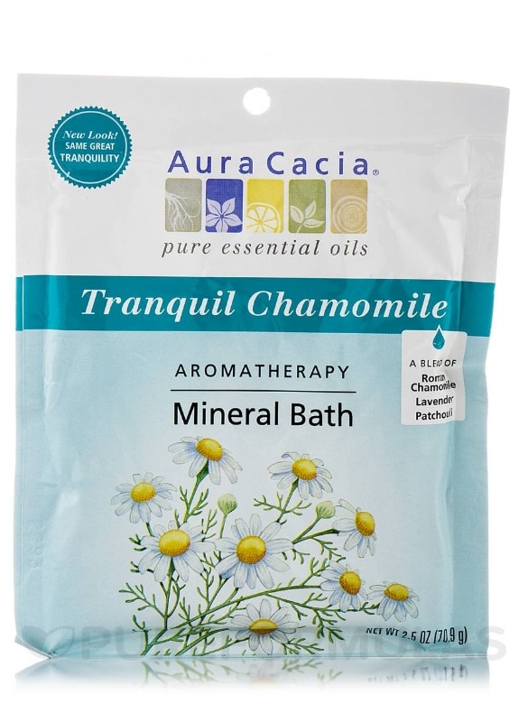 Tranquil Chamomile Aromatherapy Mineral Bath (Tranquility) - 2.5 oz (70.9 Grams)