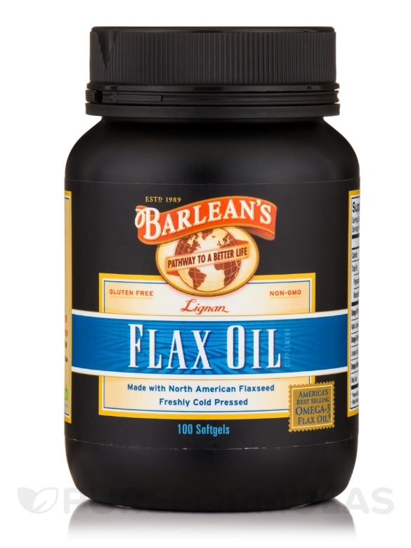 Flax Oil (Lignan) - 100 Softgels