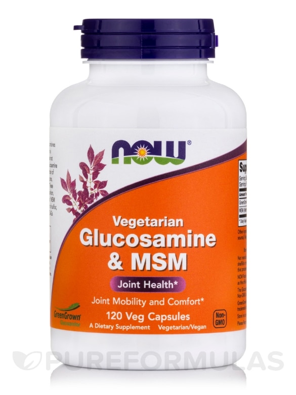 Vegetarian Glucosamine & MSM - 120 Vegetarian Capsules