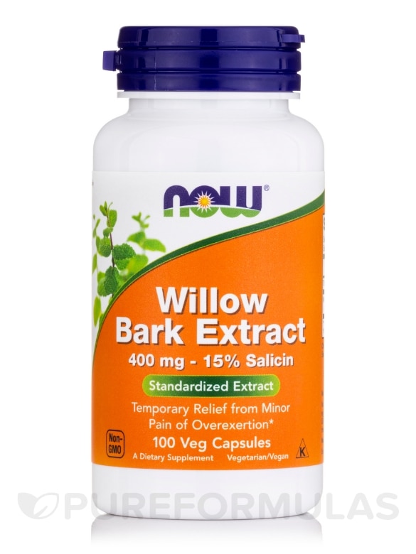 Willow Bark Extract 400 mg - 100 Capsules