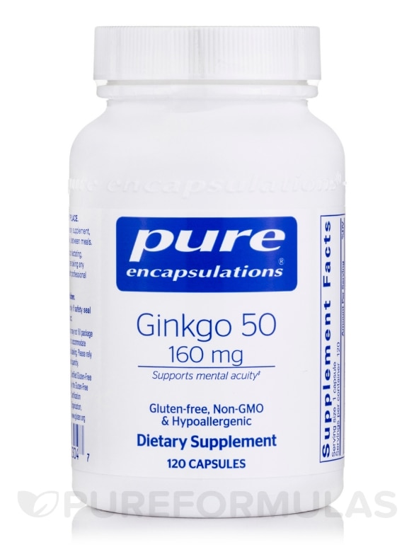 Ginkgo 50 160 mg - 120 Capsules