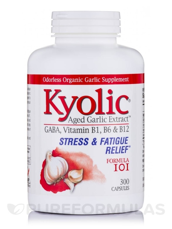 Kyolic® Aged Garlic Extract™ - Stress and Fatigue Relief Formula 101 - 300 Capsules