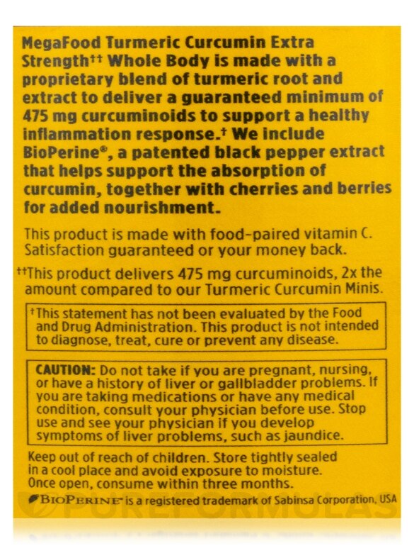 Turmeric Strength™ for Whole Body - 60 Tablets - Alternate View 5