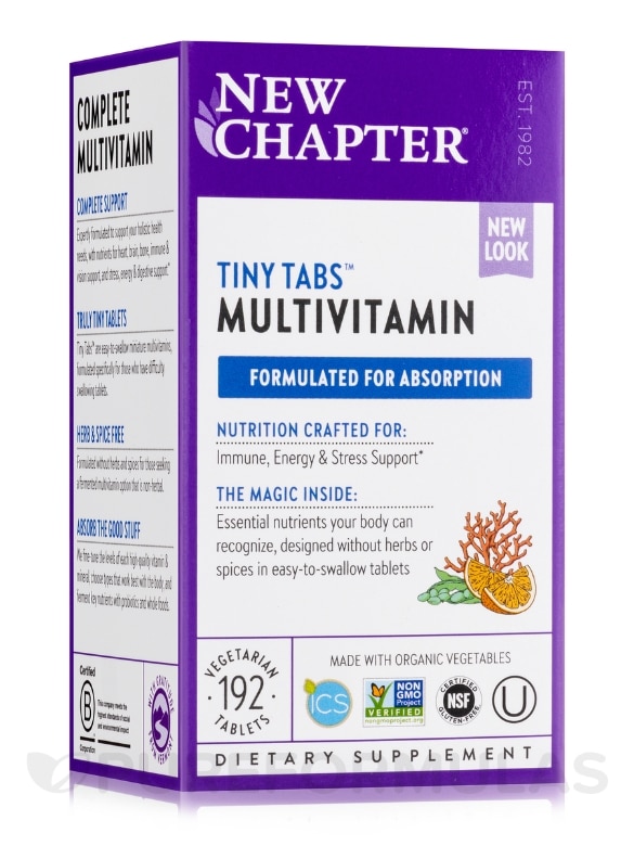 Tiny Tabs Multivitamin - 192 Vegetarian Tablets