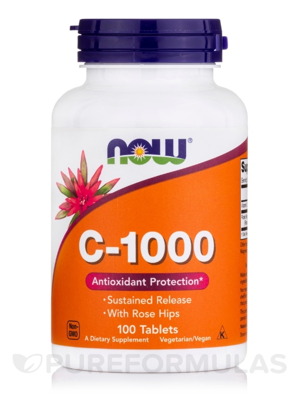 C-1000 Sustained Release with Rose Hips - 100 Tablets