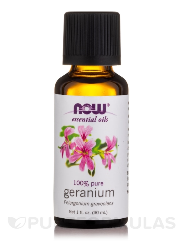 NOW® Essential Oils - Geranium Oil - 1 fl. oz (30 ml)