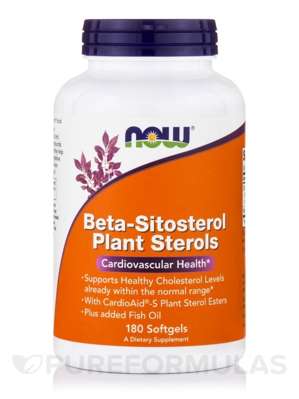 Beta-Sitosterol Plant Sterols with Fish Oil - 180 Softgels