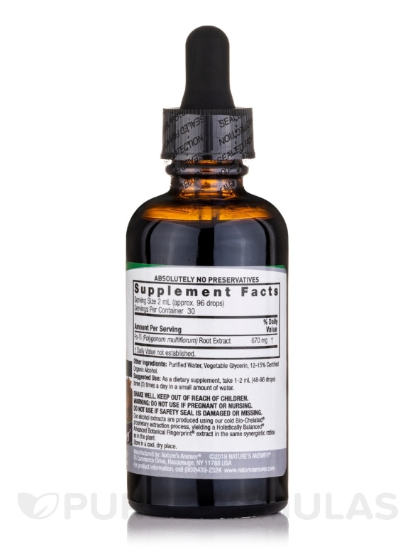 Fo-Ti Cured Root Extract - 2 fl. oz (60 ml) - Alternate View 1