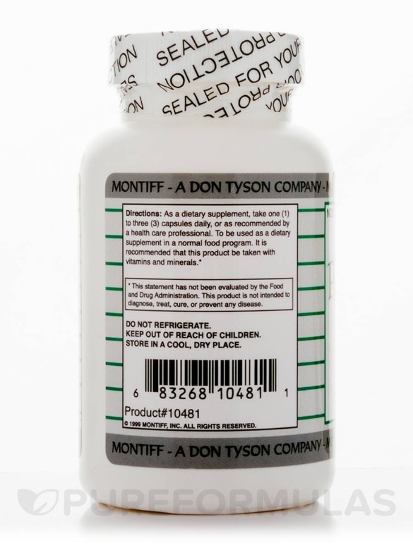 Pure Glycine 500 mg - 100 Capsules - Alternate View 2
