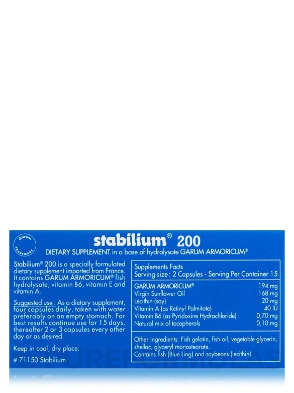 Stabilium® 200 - 30 Capsules - Alternate View 5