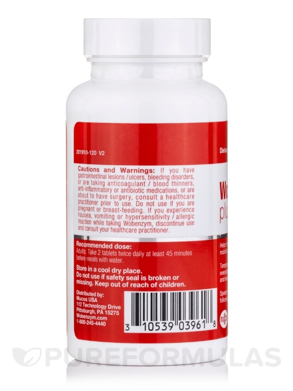Wobenzym® Plus - 120 Enteric-Coated Tablets - Alternate View 2