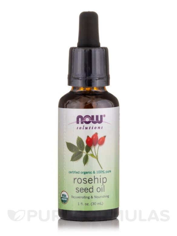 NOW® Solutions - Organic Rose Hip Seed Oil 100% Pure - 1 fl. oz (30 ml)