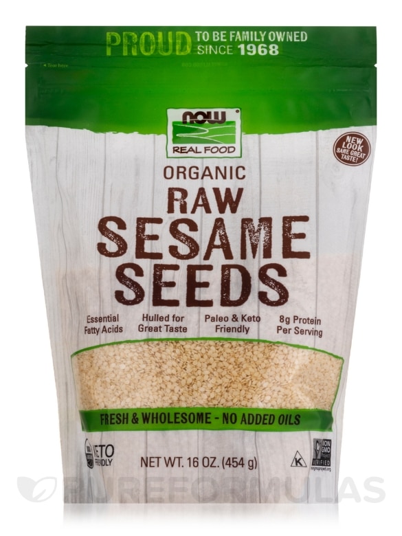 NOW Real Food® - Sesame Seeds - 16 oz (454 Grams)