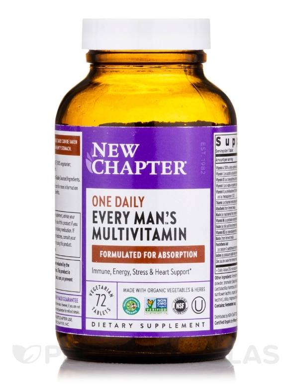 Every Man's One Daily Multivitamin - 72 Vegetarian Tablets - Alternate View 2