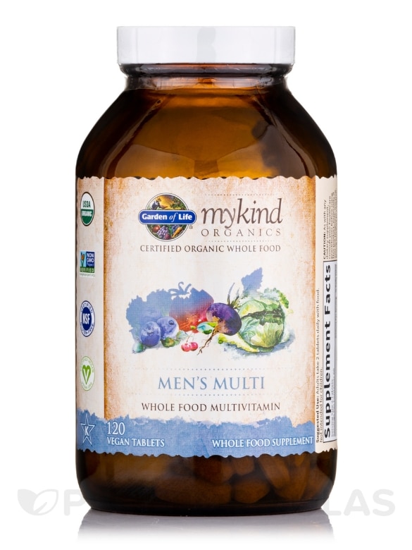 mykind Organics Men's Multi - 120 Vegan Tablets - Alternate View 2