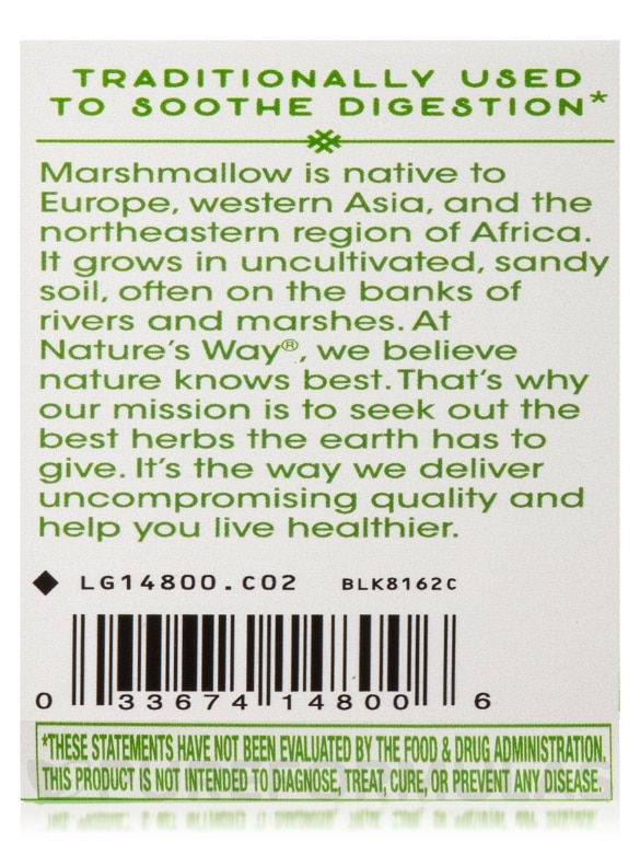 Marshmallow Root - 100 Vegan Capsules - Alternate View 6