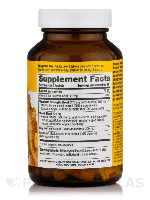 Turmeric Strength™ for Whole Body - 60 Tablets - Alternate View 1