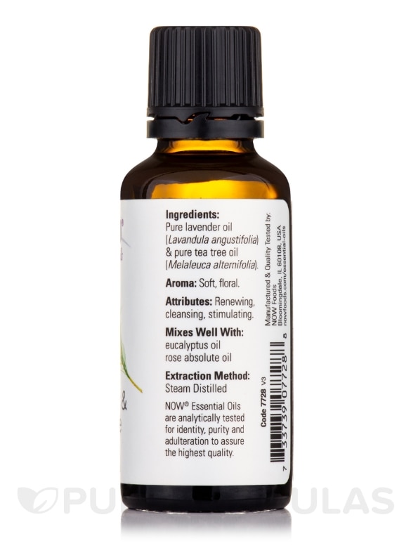 NOW® Essential Oils - Lavender & Tea Tree Blend - 1 fl. oz (30 ml) - Alternate View 1