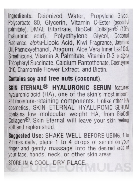 Skin Eternal™ Hyaluronic Serum - 1 fl. oz (30 ml) - Alternate View 4