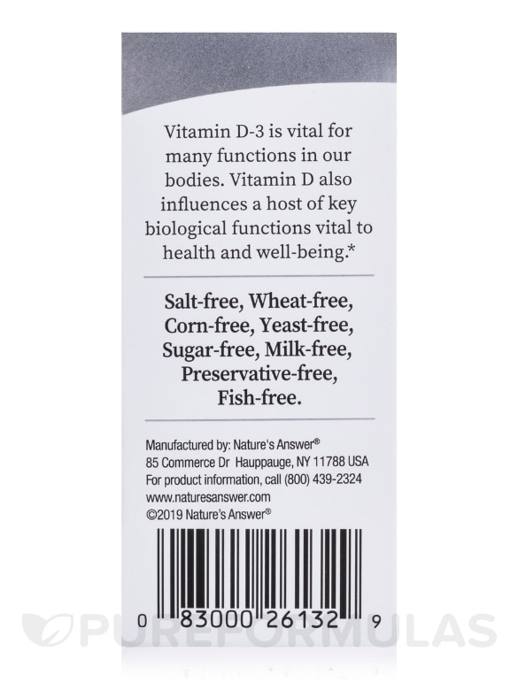 Liquid Vitamin D-3 Drops 4000 IU - 0.5 fl. oz (15 ml) - Alternate View 6