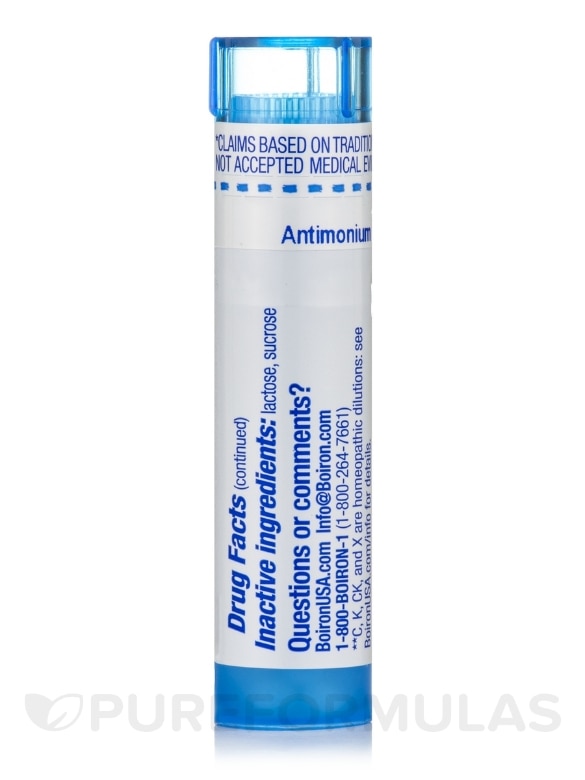 Antimonium Tartaricum 30c - 1 Tube (approx. 80 pellets) - Alternate View 3