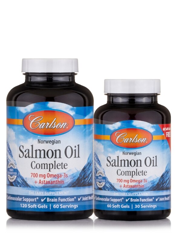 Salmon Oil Complete - 120 + 60 Soft Gels