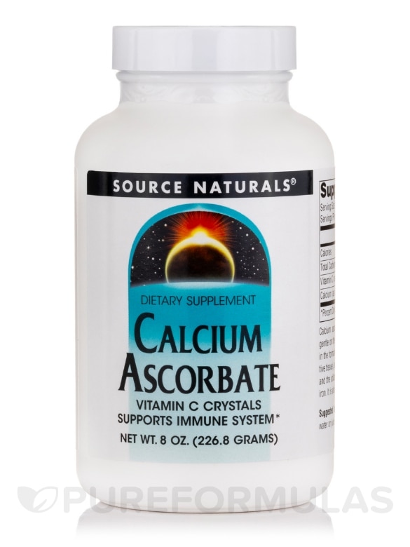 Calcium Ascorbate Crystals - 8 oz (226.8 Grams)