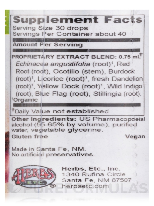 Lymphatonic™ Herbal Formula - 1 fl. oz (30 ml) - Alternate View 4