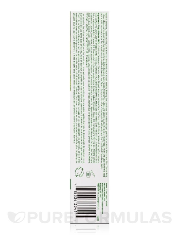 Toothpaste Ultra Care Natural Tea Tree Oil - 6.25 oz (176 Grams) - Alternate View 2