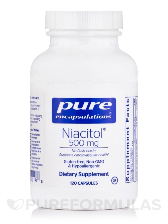 Niacitol® (No-Flush Niacin) 500 mg - 120 Capsules