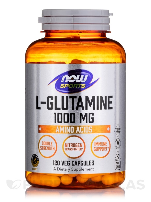 NOW® Sports - L-Glutamine 1000 mg - 120 Veg Capsules