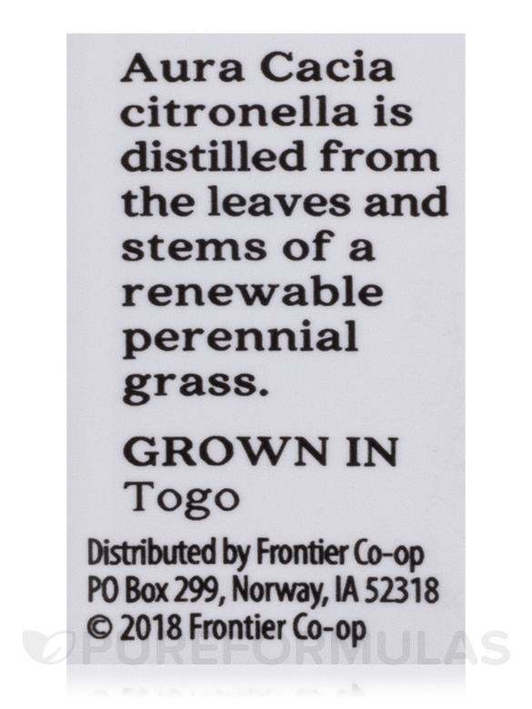Citronella Java Essential Oil (Cymbopogon winterianus) - 0.5 fl. oz (15 ml) - Alternate View 5
