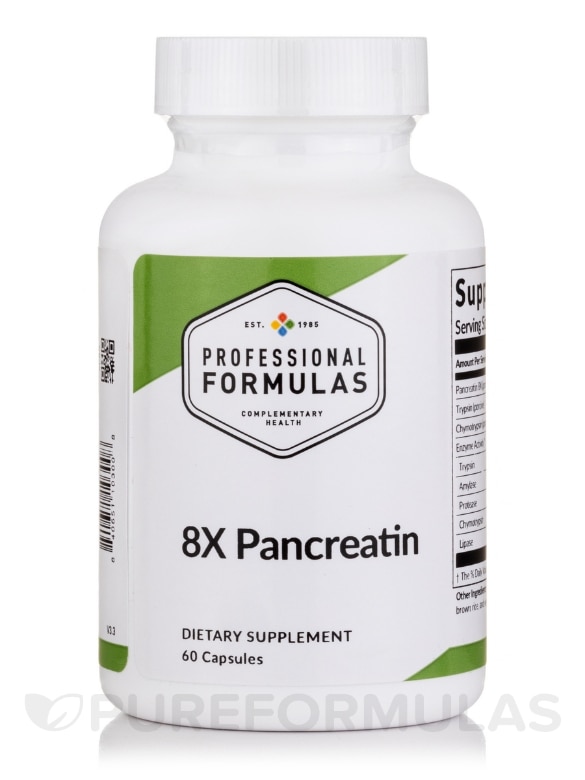8x-Pancreatin - 60 Capsules