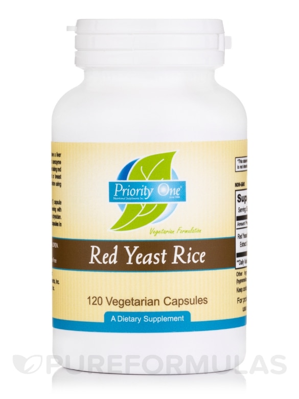 Red Yeast Rice - 120 Vegetarian Capsules