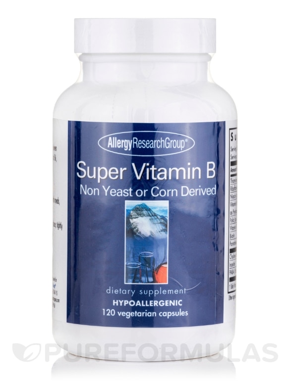 Super Vitamin B Complex - 120 Vegetable Capsules